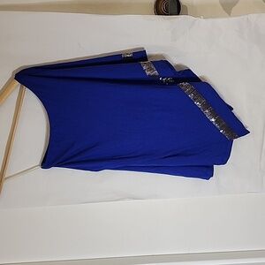 NWT Guess Blue‎ One Shoulder Top size XS